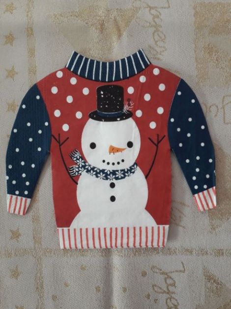 Pullover with Snowman