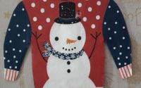 Pullover with Snowman