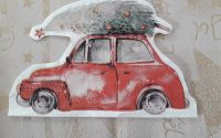 Red Car with a Tree