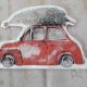 Red Car with a Tree