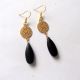 cercei howlite negru