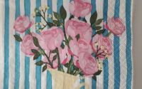 Pink Roses in a Pot