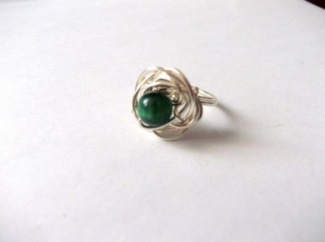 inel ochi de tigru verde