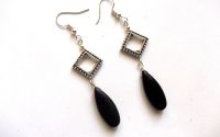 cercei howlite negru