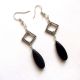cercei howlite negru