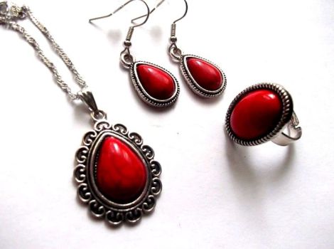 set howlite rosu