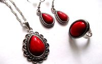 set howlite rosu 