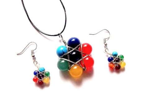 set bijuterii cu 7 chakre 