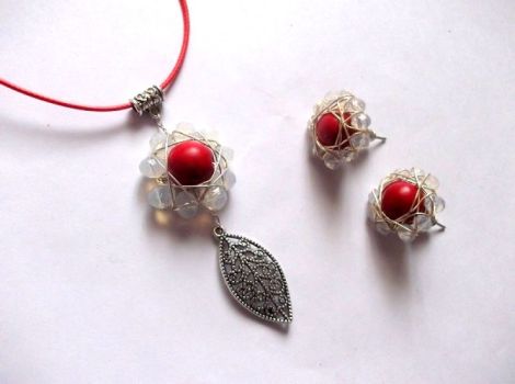 set howlite rosu