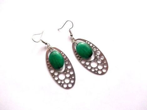 cercei jad verde