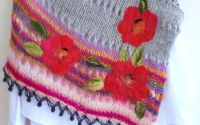 Poncho tricotat i 