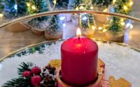 Gold Snowflake Candle holder