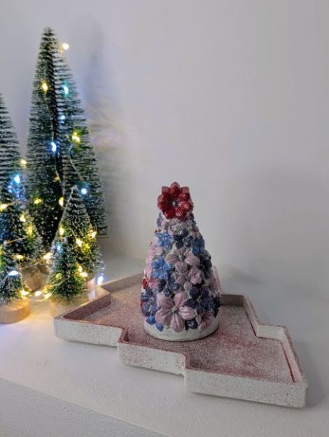 White Christmas tree