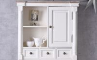 Bufet perete Shabby Chic alb