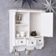 Bufet perete Shabby Chic alb