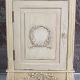 Noptiera Shabby Chic alb antichizat