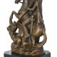 Sfantul Gheorghe-statueta din bronz cu soclu din m