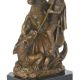 Sfantul Gheorghe-statueta din bronz cu soclu din m