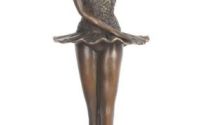 Lacul lebedelor-statueta din bronz cu soclu din ma