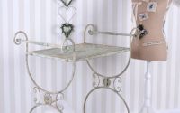 Carucior ceai Shabby Chic din metal antichizat