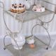 Carucior ceai Shabby Chic din metal antichizat