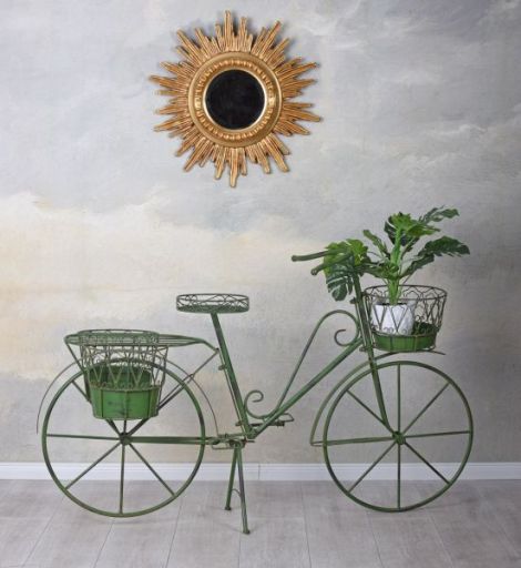 Bicicleta decorativa pentru gradina fier forjat