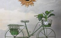 Bicicleta decorativa pentru gradina fier forjat