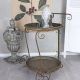 Carucior ceai Shabby Chic din metal antichizat