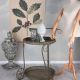 Carucior ceai Shabby Chic din metal antichizat