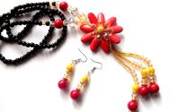 set cu howlite si cristale 