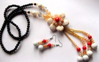 set cu howlite si cristale 