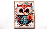 Magnet frigider cu bufnita 