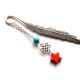 semn de carte cu howlite si turcoaz