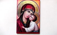 Magnet frigider cu Maica Domnului 
