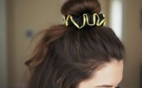 Scrunchie Negru Luxos din Jacquard 