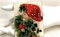 Magnet de frigider - decorat manual 