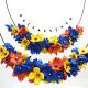 Colier handmade statement - Tricolorul Romaniei c