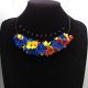 Colier handmade statement - Tricolorul Romaniei c
