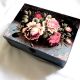 cutie lemn cu model floral