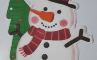Snowman and Winter Tree