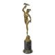 Mercur tinand fulgerul-statueta din bronz 