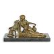Doamna cu caine-statueta din bronz 