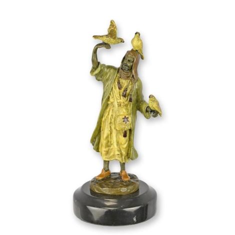 Soimar arab-statueta vieneza din bronz cu un soclu