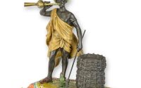 Dresor de serpi-statueta vieneza din bronz