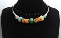 Colier Statement Handmade din Agate Multicolore c