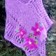 Poncho tricotat i impaslit 