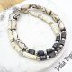 Colier handmade cu margele din os stil tribal  et