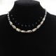 Colier handmade cu margele din os stil tribal  et