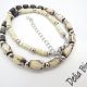Colier handmade cu margele din os stil tribal  et