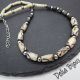 Colier handmade cu margele din os stil tribal  et